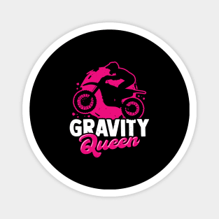 Gravity Queen Dirt Bike Racing Motocross Girl Gift Magnet